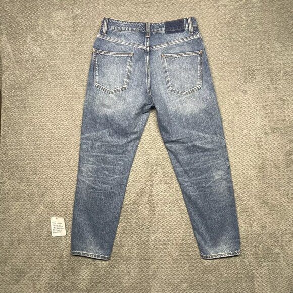 ASOS DESIGN Jeans Womens 28x30 Blue High Rise Farleigh Slim Straight‎ Mom NEW - Picture 9 of 10